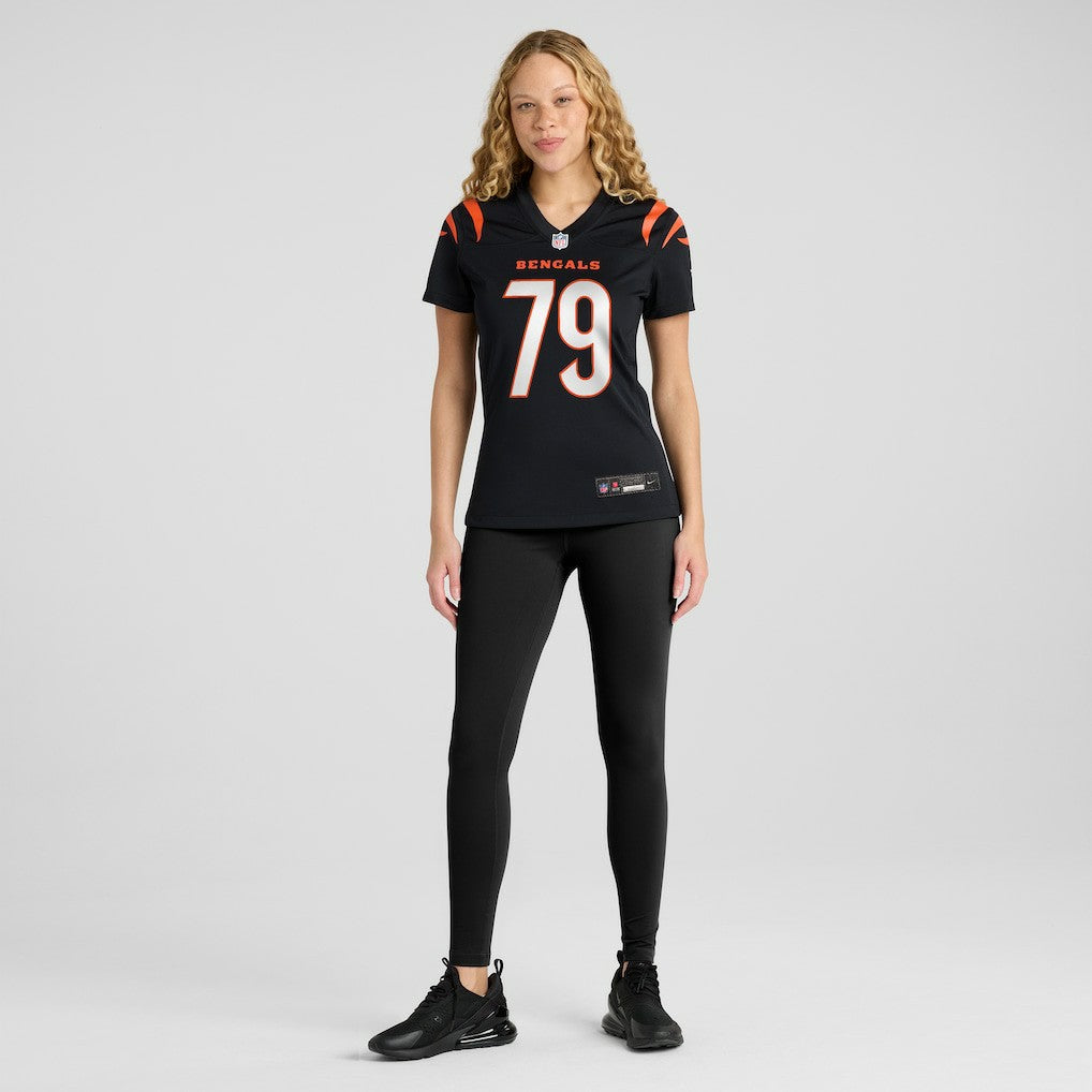 Jackson Carman Cincinnati Bengals Women's Game Jersey - Black
