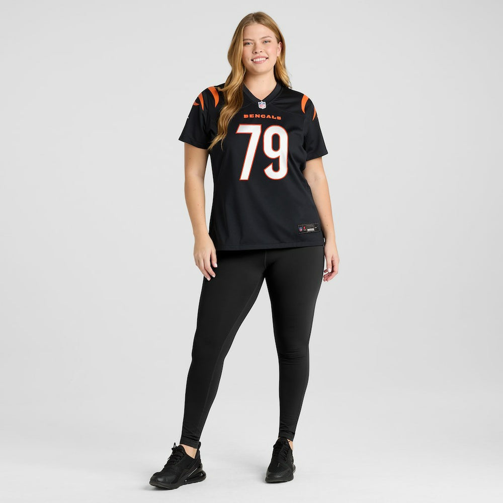 Jackson Carman Cincinnati Bengals Women's Game Jersey - Black
