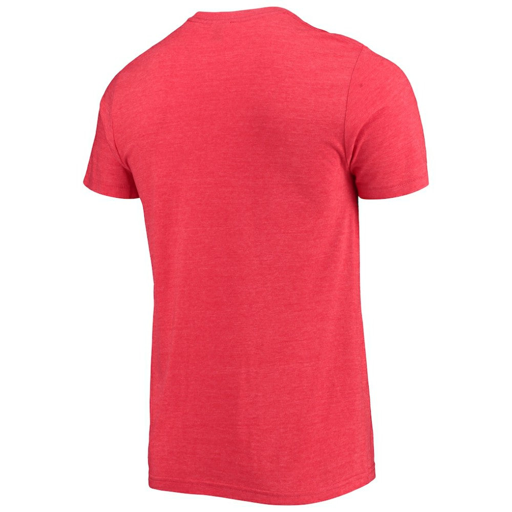 St. Louis Cardinals Homage Hand-Drawn Logo Tri-Blend T-Shirt Heather Red