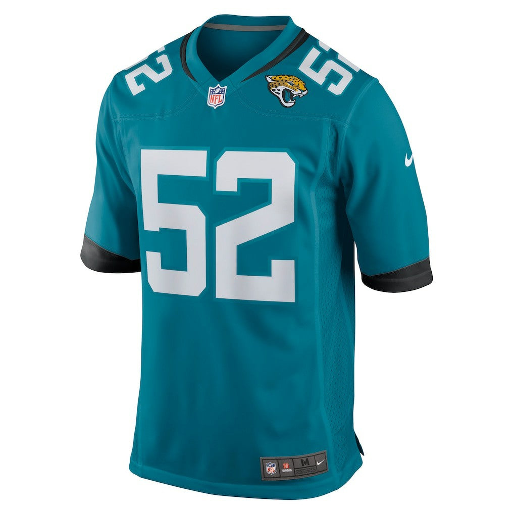 DaVon Hamilton Jacksonville Jaguars Game Jersey - Teal