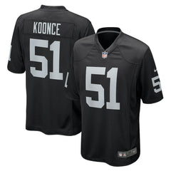 Malcolm Koonce Las Vegas Raiders Game Jersey - Black