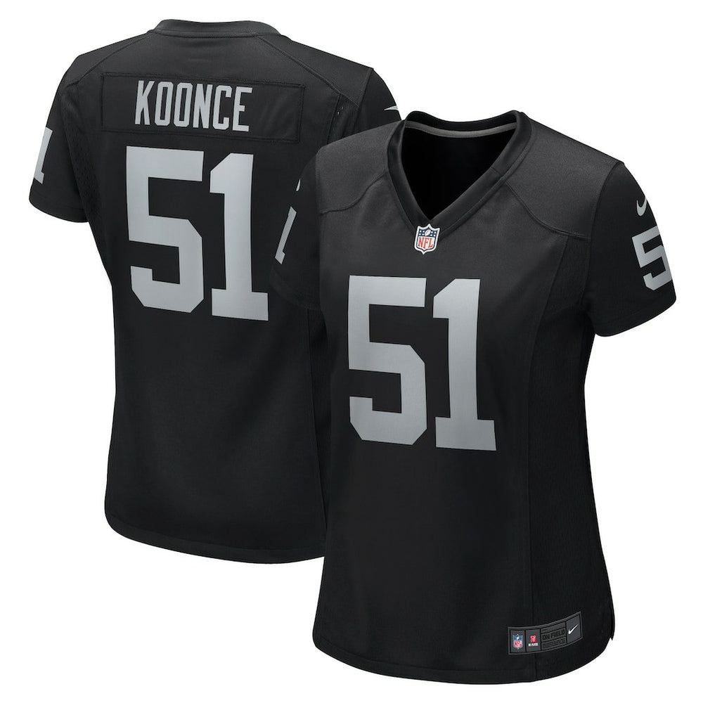 Malcolm Koonce Las Vegas Raiders Women's Game Jersey - Black