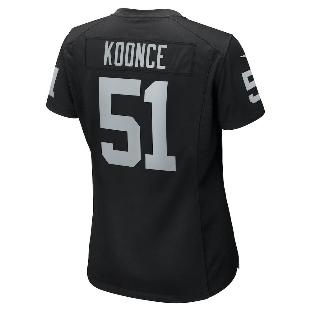 Malcolm Koonce Las Vegas Raiders Women's Game Jersey - Black