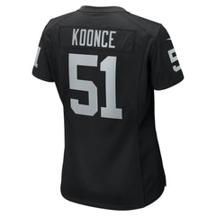 Malcolm Koonce Las Vegas Raiders Women's Game Jersey - Black