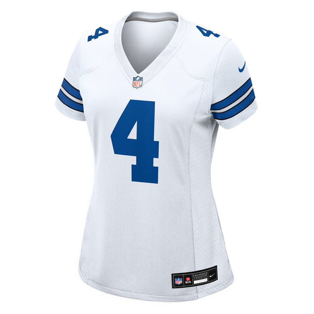Dak Prescott Dallas Cowboys Women's Team Game Jersey - White