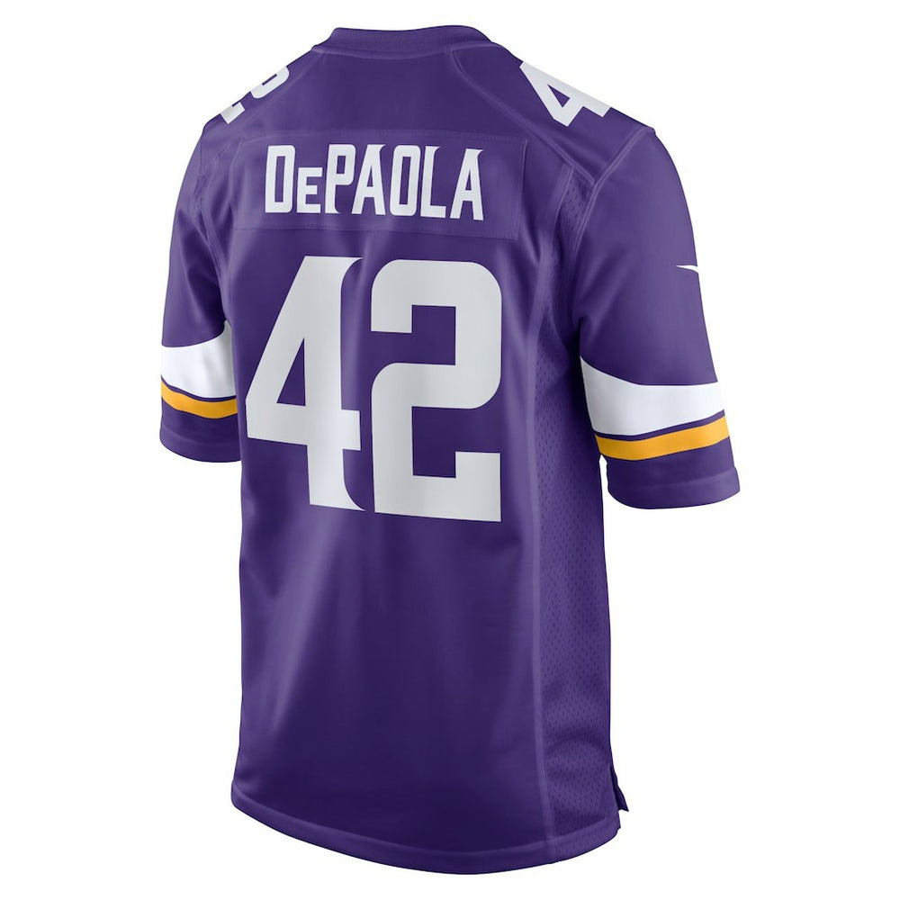 Andrew DePaola Minnesota Vikings Game Jersey - Purple