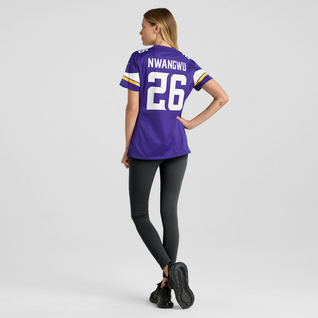 Kene Nwangwu Minnesota Vikings Women's Game Jersey - Purple