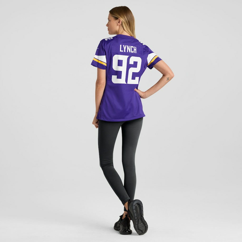James Lynch Minnesota Vikings Women's Game Player Jersey - Purple