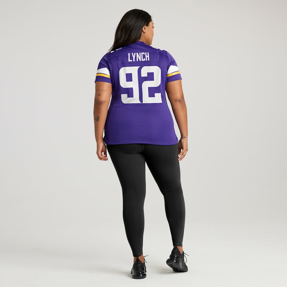 James Lynch Minnesota Vikings Women's Game Player Jersey - Purple
