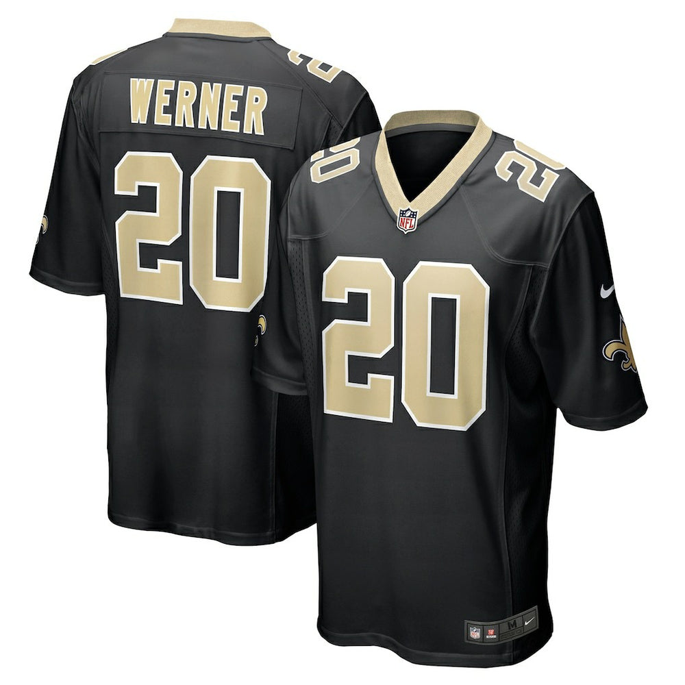 Pete Werner New Orleans Saints Game Jersey - Black