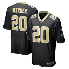 Pete Werner New Orleans Saints Game Jersey - Black