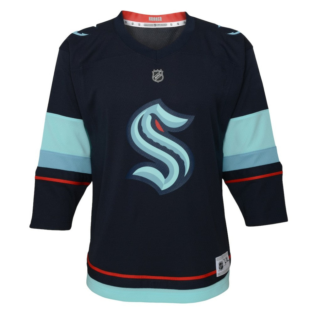 Seattle Kraken Youth Home Replica Custom Jersey Navy