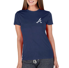 Atlanta Braves Concepts Sport Women's Marathon Knit Top Navy