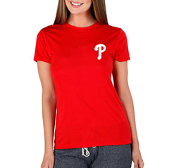 Philadelphia Phillies Concepts Sport Women's Marathon Knit Top Red