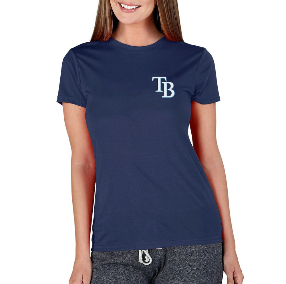 Tampa Bay Rays Concepts Sport Women's Marathon Knit Top Navy