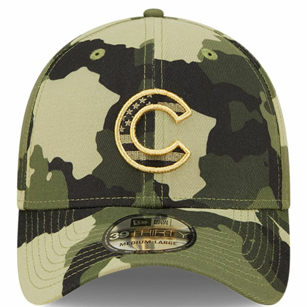 Chicago Cubs 2022 Armed Forces Day 39THIRTY Flex Hat Camo | New Era