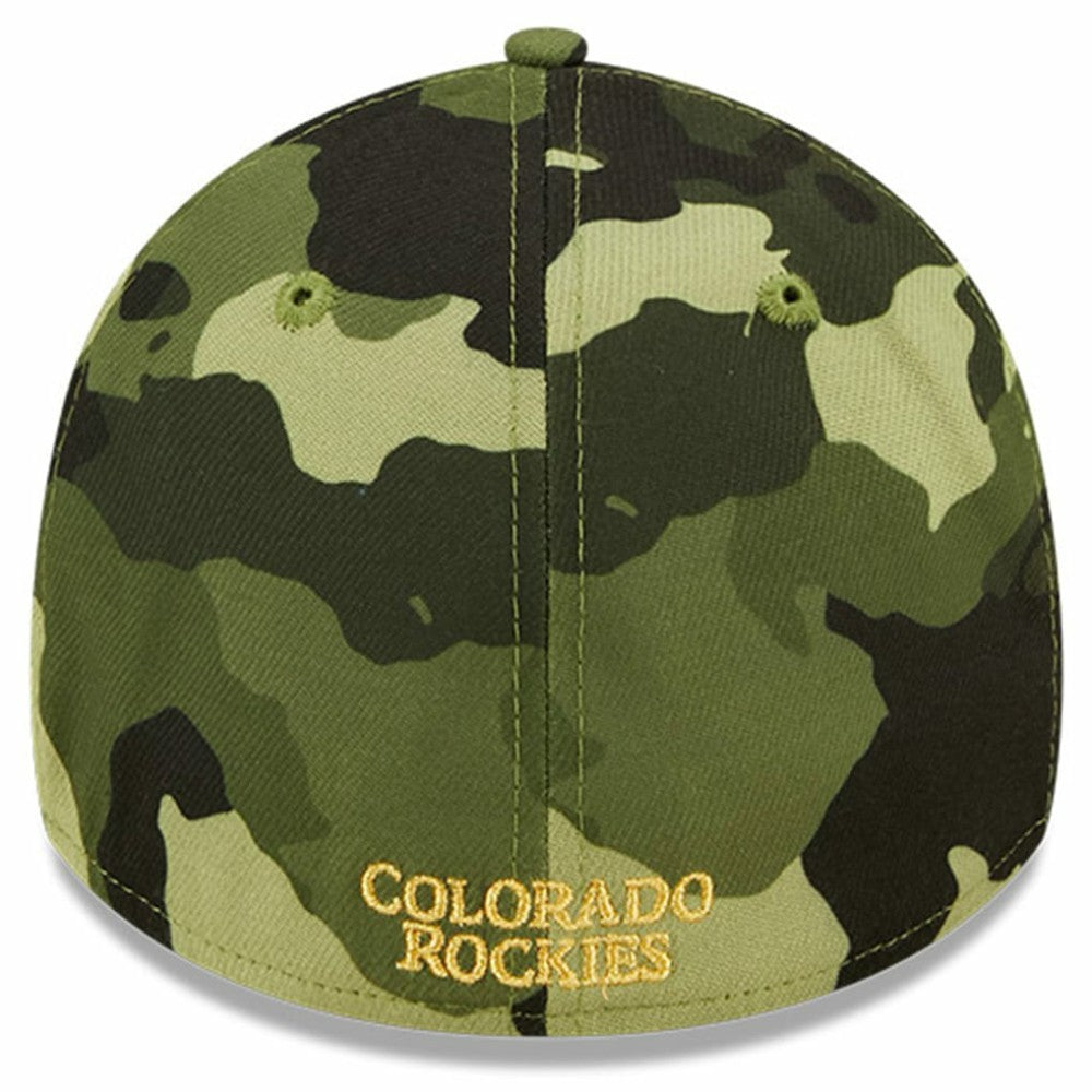 Colorado Rockies 2022 Armed Forces Day 39THIRTY Flex Hat Camo | New Era