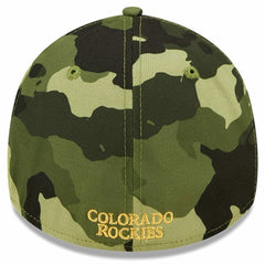 Colorado Rockies 2022 Armed Forces Day 39THIRTY Flex Hat Camo | New Era