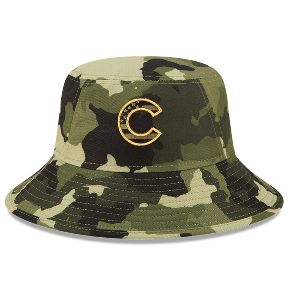 Chicago Cubs 2022 Armed Forces Day Bucket Hat Camo | New Era