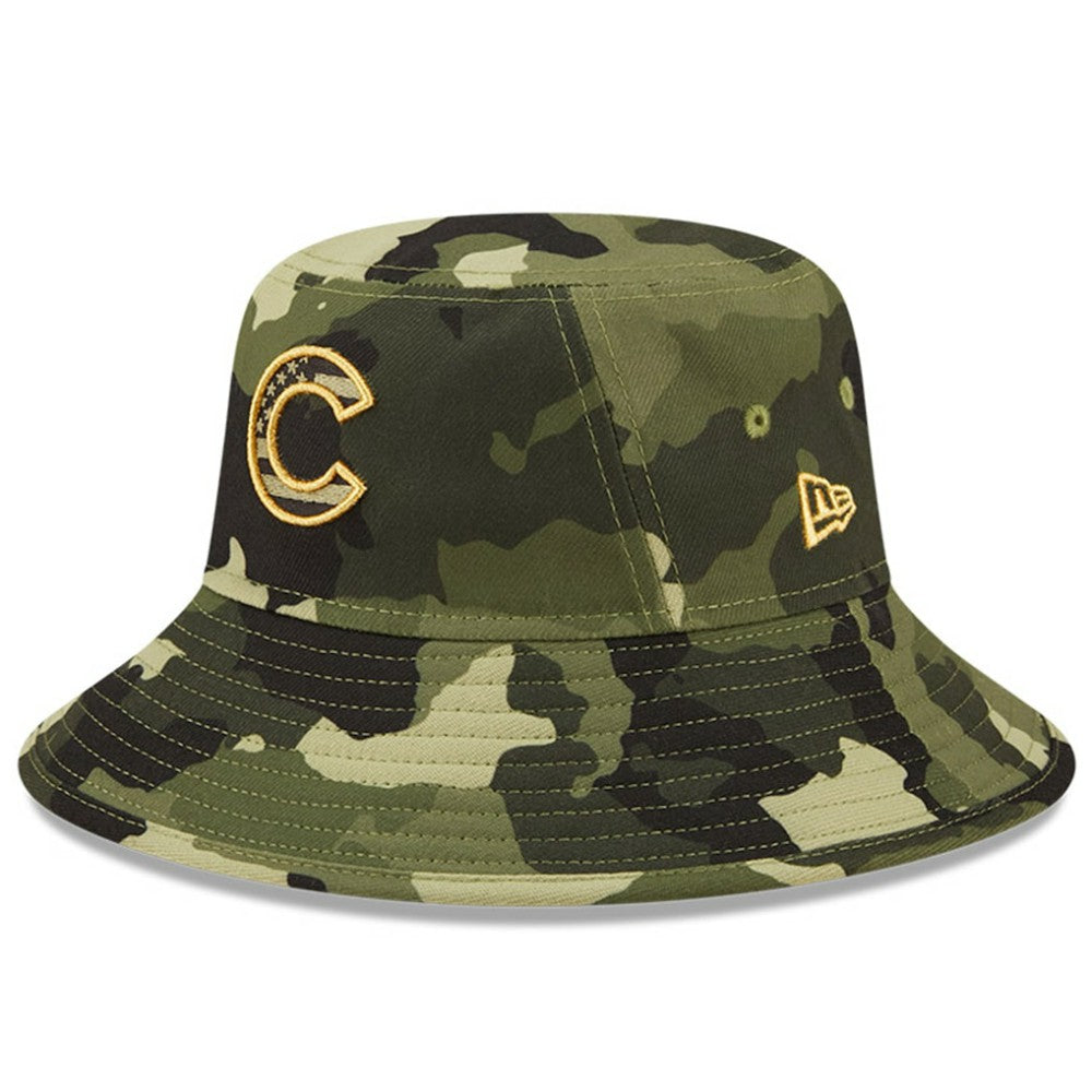 Chicago Cubs 2022 Armed Forces Day Bucket Hat Camo | New Era