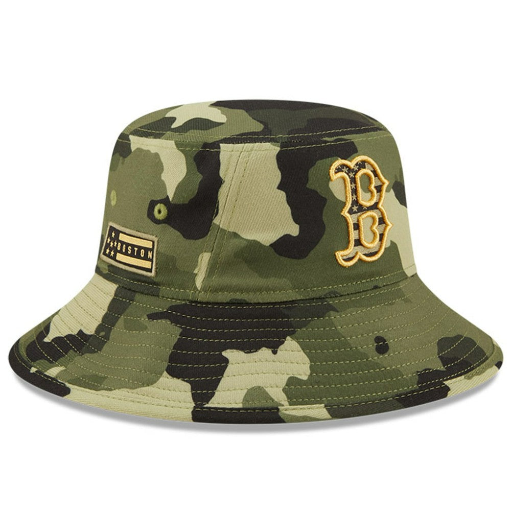 Boston Red Sox 2022 Armed Forces Day Bucket Hat Camo | New Era