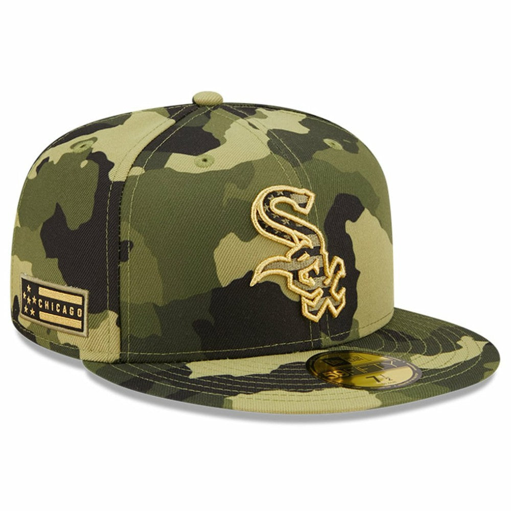 Chicago White Sox 2022 Armed Forces Day On-Field 59FIFTY Fitted Hat Camo | New Era