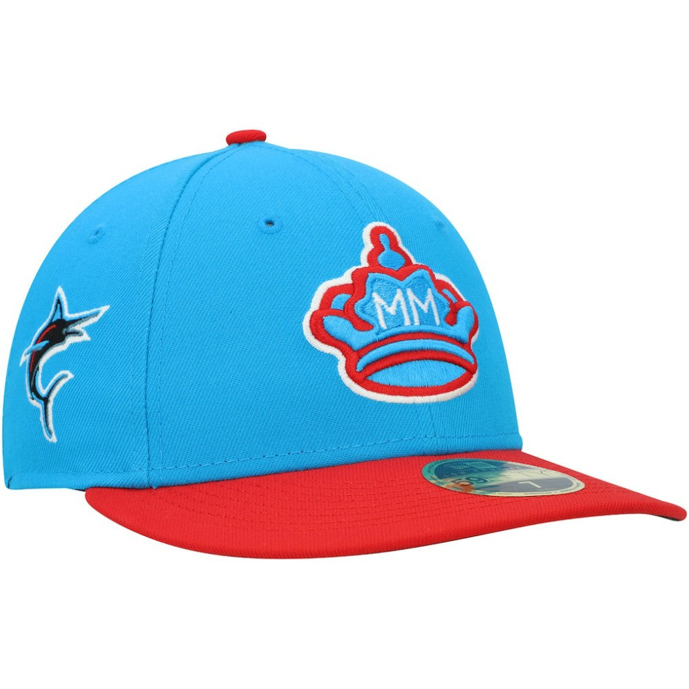 Miami Marlins City Connect 59FIFTY Fitted Hat Blue/Red | New Era