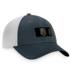 Vegas Golden Knights Fanatics Authentic Pro Rink Trucker Snapback Hat Charcoal/White