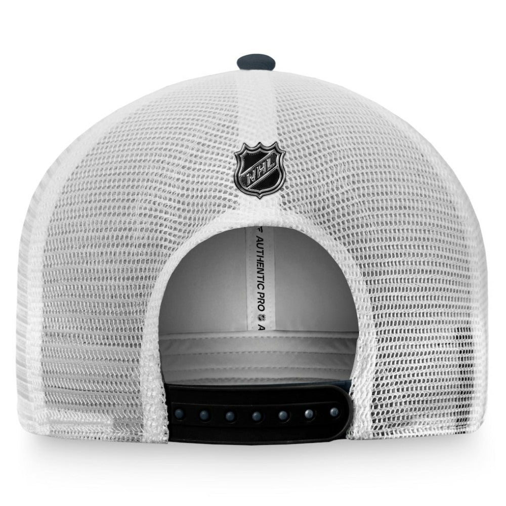 Vegas Golden Knights Fanatics Authentic Pro Rink Trucker Snapback Hat Charcoal/White