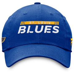 St. Louis Blues Fanatics Authentic Pro Rink Adjustable Hat Blue