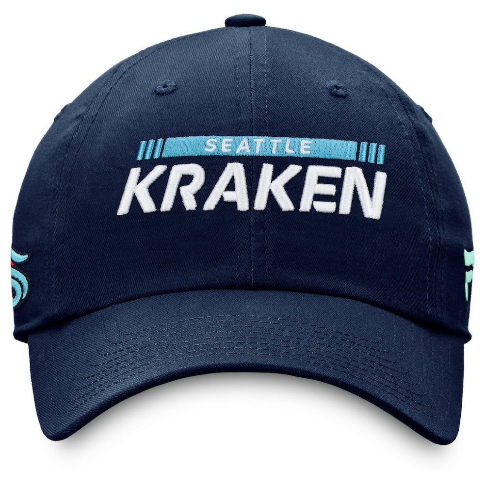 Seattle Kraken Fanatics Authentic Pro Rink Adjustable Hat Deep Sea Blue