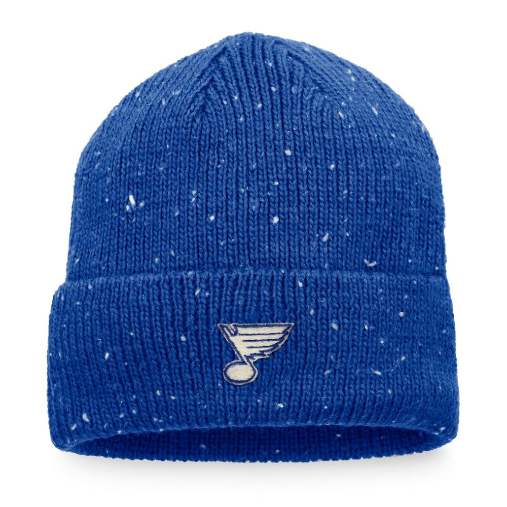 St. Louis Blues Fanatics Authentic Pro Rink Pinnacle Cuffed Knit Hat Blue