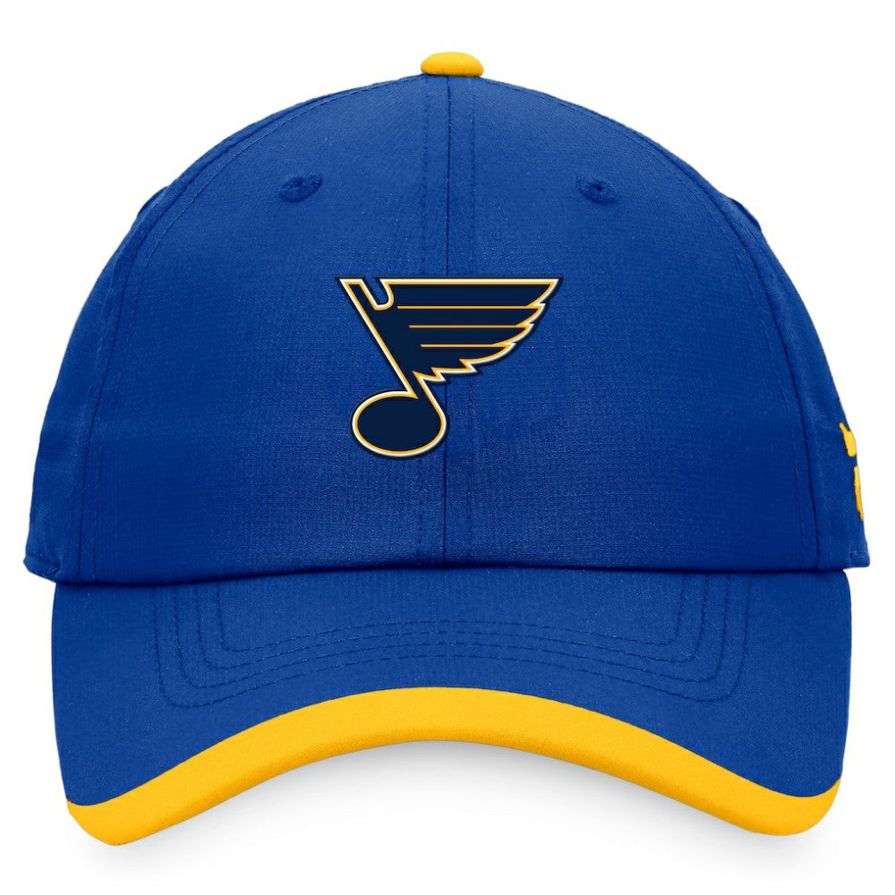 St. Louis Blues Fanatics Authentic Pro Rink Pinnacle Adjustable Hat Blue