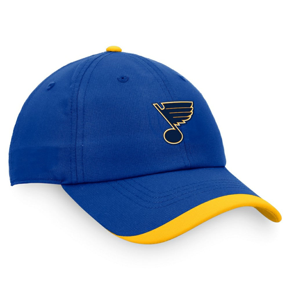 St. Louis Blues Fanatics Authentic Pro Rink Pinnacle Adjustable Hat Blue