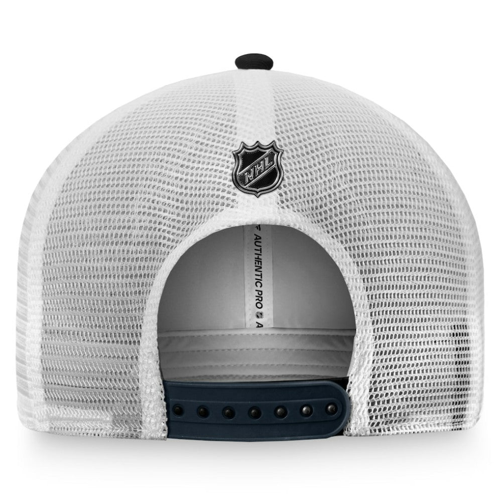 Vegas Golden Knights Fanatics Authentic Pro Rink Trucker Snapback Hat Black/White