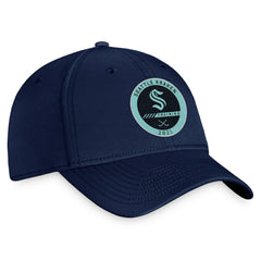 Seattle Kraken Fanatics 2021 Authentic Pro Training Camp Flex Hat Navy