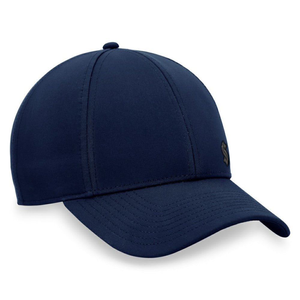 Seattle Kraken Fanatics Women's Authentic Pro Road Structured Adjustable Hat Deep Sea Blue