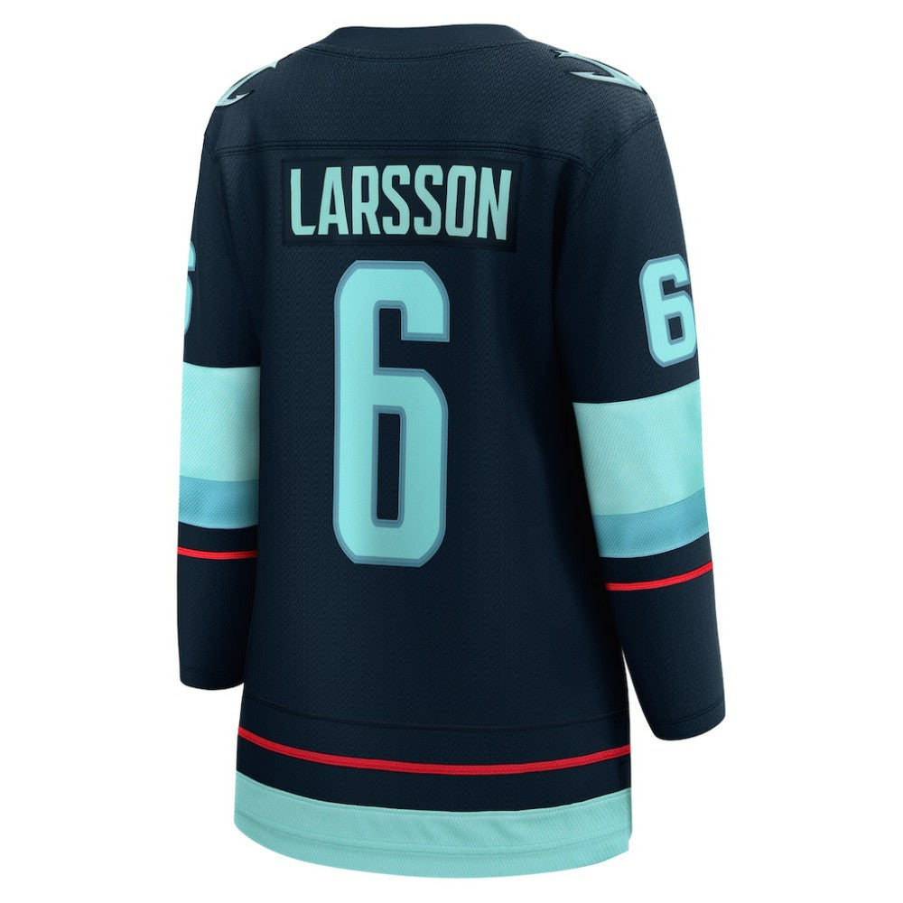 Adam Larsson Seattle Kraken Fanatics Women's Home Breakaway Player Jersey Deep Sea Blue