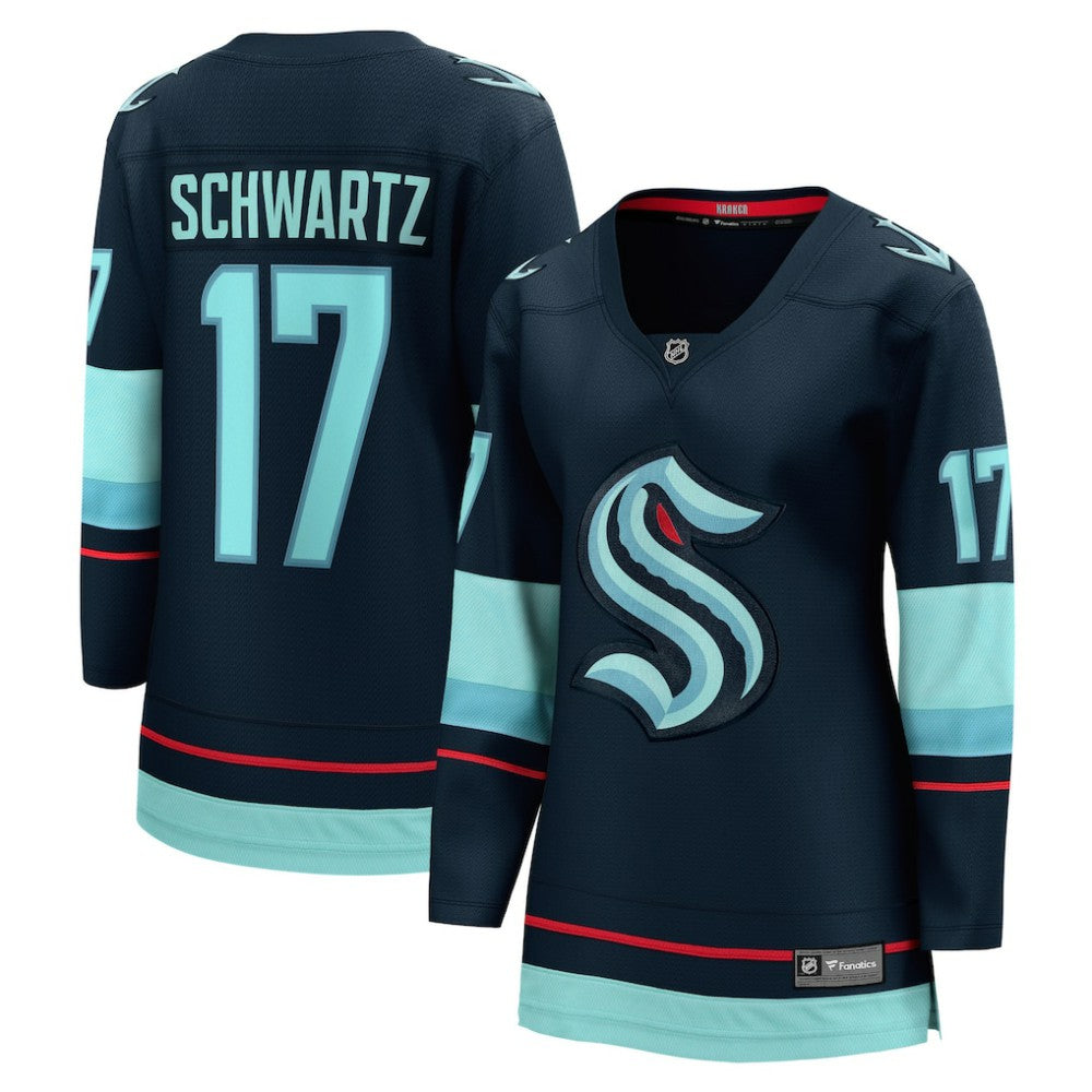 Jaden Schwartz Seattle Kraken Fanatics Women's Home Breakaway Player Jersey Navy