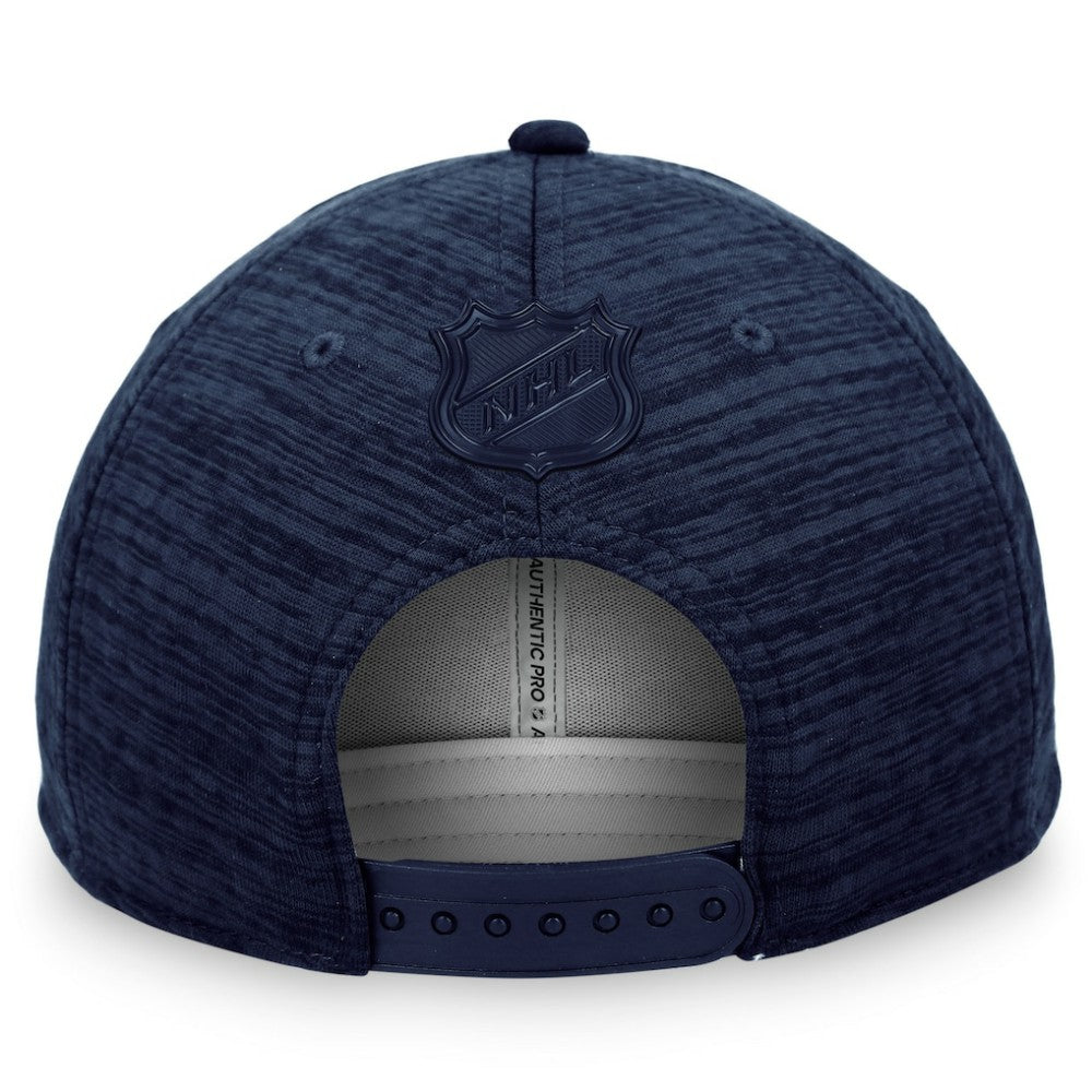 Seattle Kraken Fanatics Authentic Pro Road Snapback Hat Navy