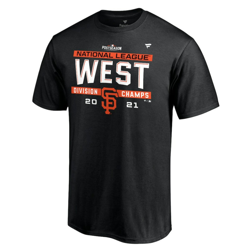 San Francisco Giants 2021 NL West Division Champions Locker Room T-Shirt Black