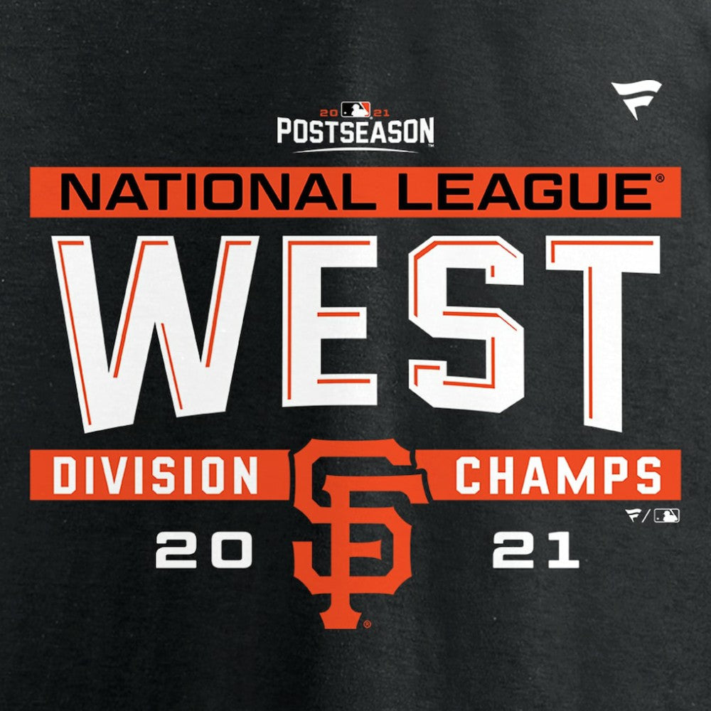San Francisco Giants 2021 NL West Division Champions Locker Room T-Shirt Black