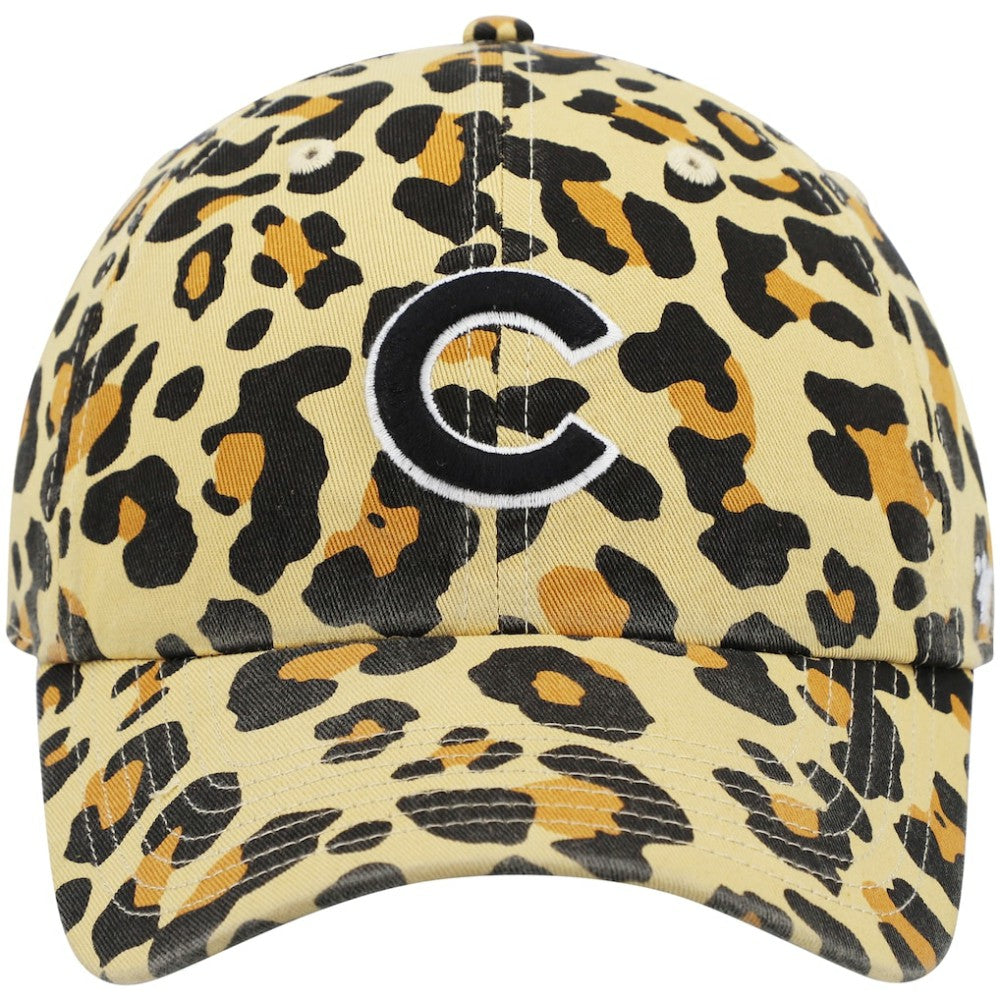 Chicago Cubs Women's Bagheera Cheetah Clean up Adjustable Hat Tan | 47 brand