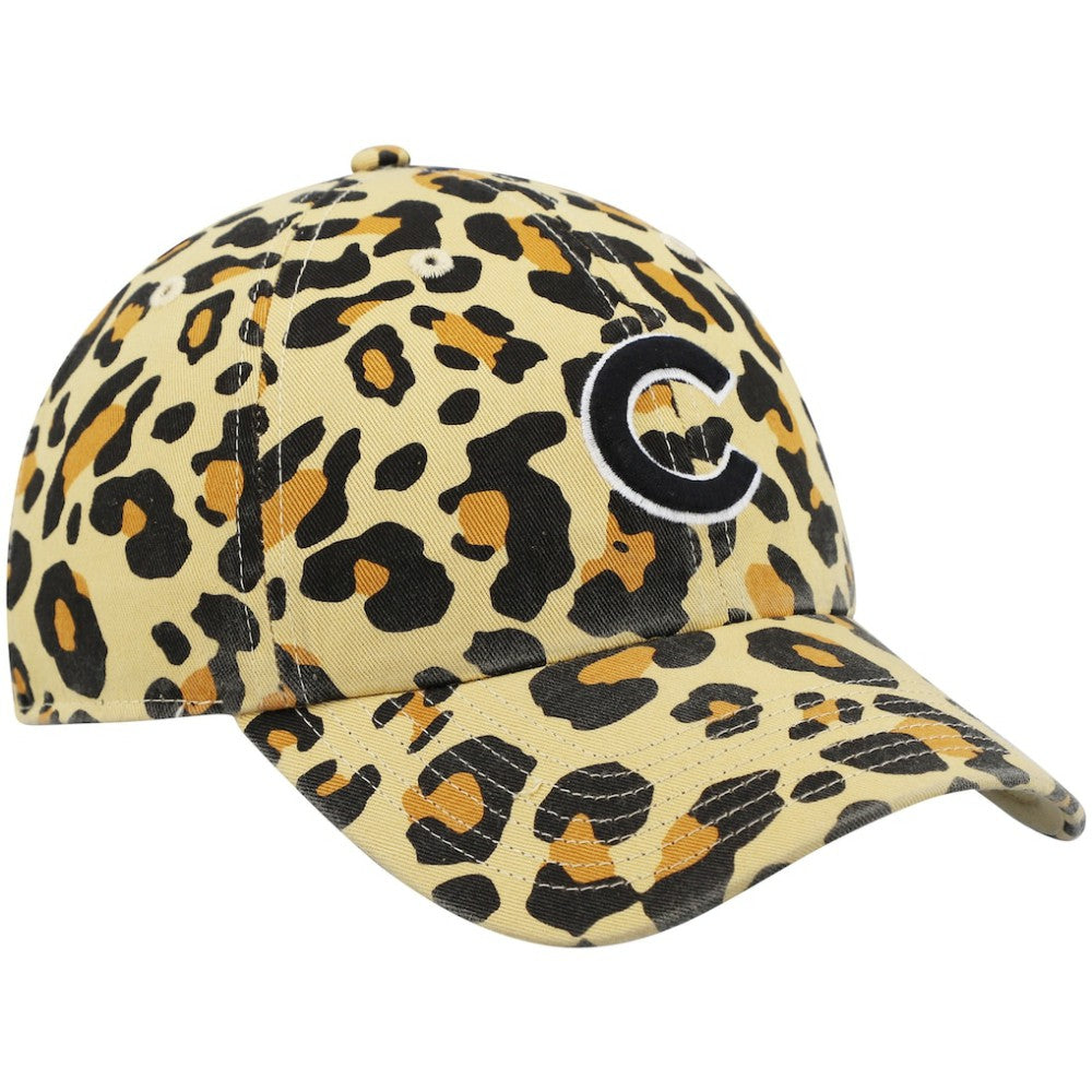 Chicago Cubs Women's Bagheera Cheetah Clean up Adjustable Hat Tan | 47 brand