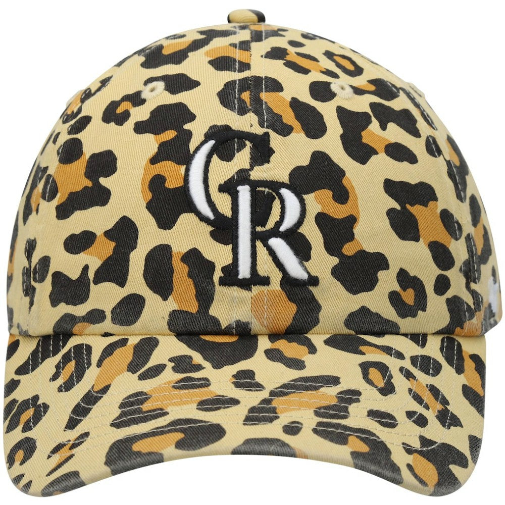 Colorado Rockies Women's Bagheera Cheetah Clean up Adjustable Hat Tan | 47 brand