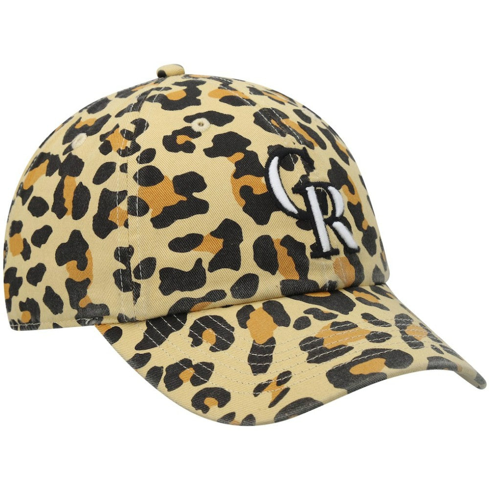 Colorado Rockies Women's Bagheera Cheetah Clean up Adjustable Hat Tan | 47 brand