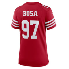 Nick Bosa San Francisco 49ers Women's Team Game Player Jersey - Scarlet