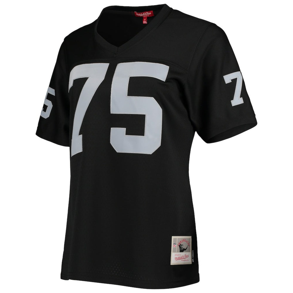 Howie Long Las Vegas Raiders Women's Legacy Replica Player Jersey - Black on sale