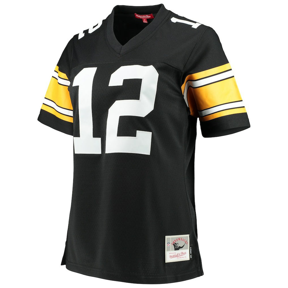Terry Bradshaw Pittsburgh Steelers Women's Legacy Replica Player Jersey - Black outlet