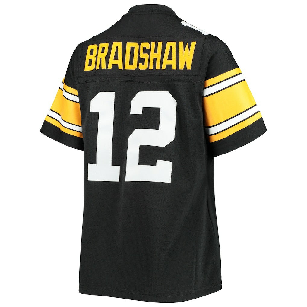 Terry Bradshaw Pittsburgh Steelers Women's Legacy Replica Player Jersey - Black outlet